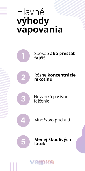 hlavné výhody vapovania